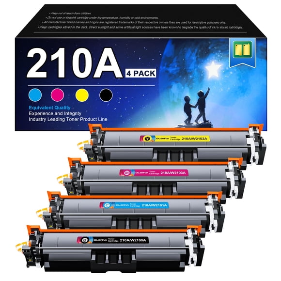 Cartuchos de tóner OLORVA 210A 210X, paquete de 4 para HP Laserje Pro
