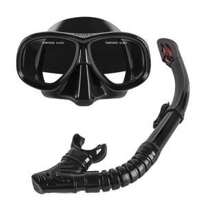 Ioensy - Equipo De Snorkel Máscara De Buceo Gafas De Natación Máscara De Natación Para Adultos Para Nadar Buceo Negro
