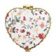 thumbnail image 1 of Espejo Compacto en Forma de Corazón con Diseño Floral de Unique Bargains - Mini Espejo de Bolsillo para Bolso Blanco, 1 of 6
