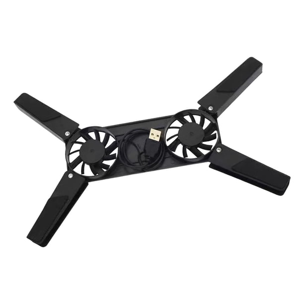 Soporte De Refrigeración Para Ordenador Portátil Con Doble Ventilador Alimentado Por USB Para Varios Ordenadores Portátiles