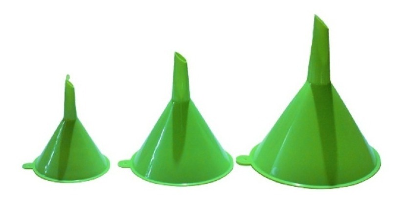 Genérico - Pack 3 Embudos Plásticos Multiuso Reposteria Limpieza