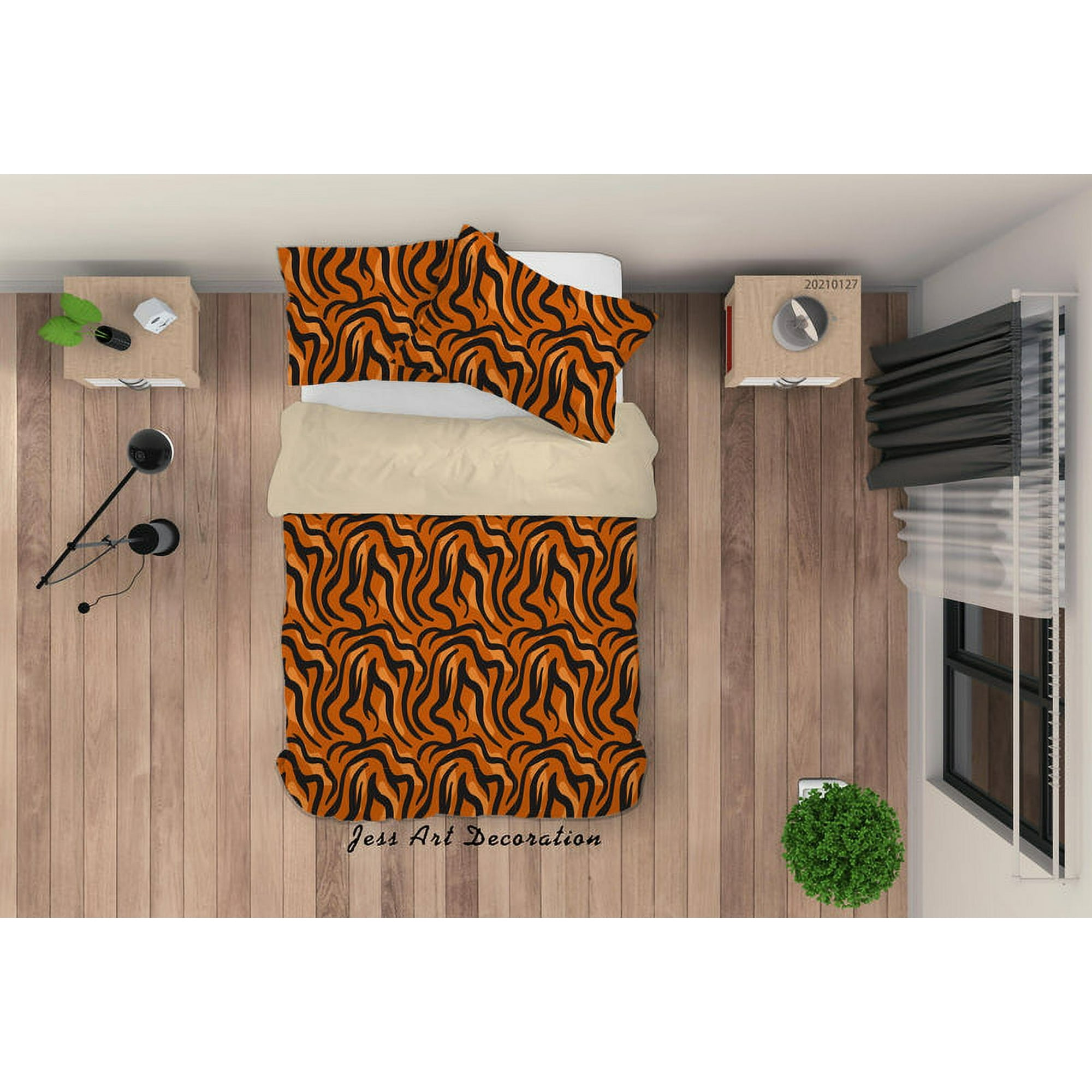 Milsleep - 3d Dibujado A Mano Animal Print Juego De Funda De Edredón Juego De Funda De Edredón Fundas De Almohada