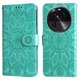 thumbnail image 2 of Funda tipo cartera FOXDOCK para OPPO Find X6 , diseño girasol en relieve, cuero PU, cierre magnético, soporte y tarjetero, 2 of 5