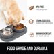 thumbnail image 5 of Juego de cuencos para perro GORILLA GRIP 3 tazas gris acero inoxidable, 5 of 9