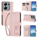 thumbnail image 2 of Funda Cartera Trébol para Xiaomi Poco M6 Pro 4G con Ranuras Tarjetas y Carga Inalámbrica Rosa, 2 of 6