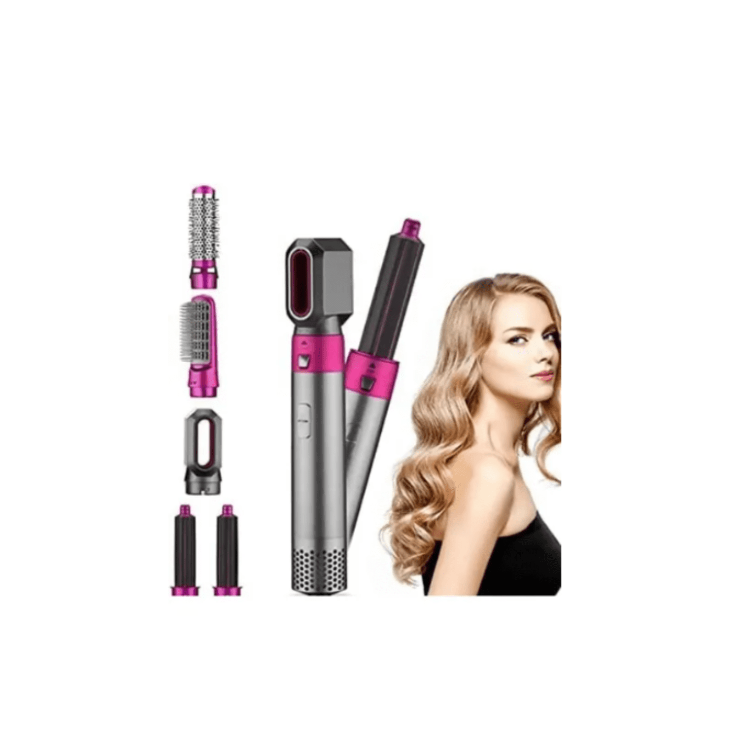 Genérico - Cepillo Secador/alisador/voluminizador Genérica 5en1 Lila 220v