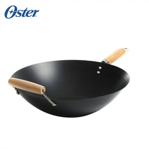 Sarten Wok Carbon Steel Findley 35 Cm Oster Negro Tamano Unico