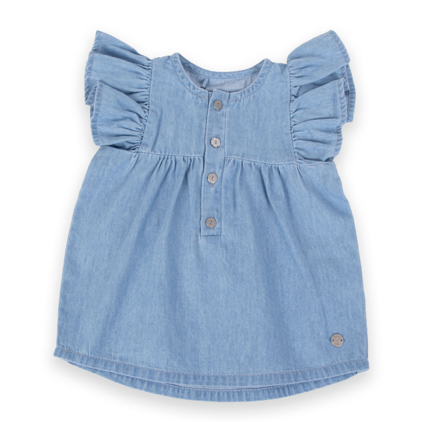 Blusa Bebe Niña Denim Pillin
