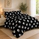 thumbnail image 1 of Cubrecama de Invierno Plush con Chiporro 2 Plazas Color Negro Patitas  RS1003, 1 of 3