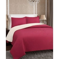 Imac Hogar - Cobertor Colcha Quilt Sherpa King Medida 250X270 Cm