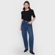 thumbnail image 4 of Polera Mujer M/C Rib Vuelos Color Negro Corona, 4 of 5