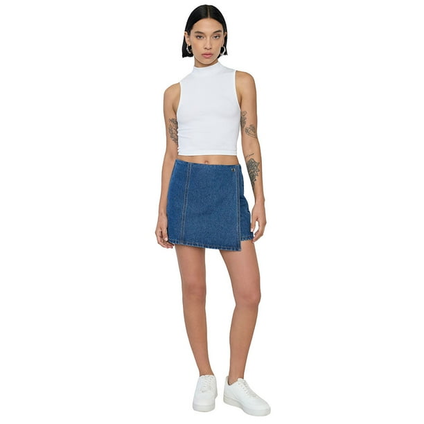 Skort Mujer Denim Azul Corona