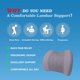 thumbnail image 3 of Almohada de apoyo lumbar Lofty Aim para coche o silla de oficina, color gris, 3 of 9