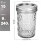 thumbnail image 3 of Tarros Mason VERONES 15 unidades 236 ml con tapas estándar, 3 of 8