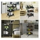 thumbnail image 4 of Carrito De Almacenamiento Organizador 3 Niveles Con Ruedas Negro, 4 of 6
