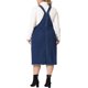 thumbnail image 3 of Agnes Orinda Vestido de Tirantes de Mezclilla con Tirantes para Mujer de Talla Grande, Falda de Jean Distressed Racerback 2X Azul Oscuro, 3 of 6
