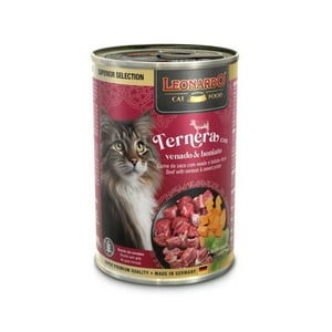 Lata Leonardo Gatos Ternera, Venado Y Camote 400 Grs. X6 Un.
