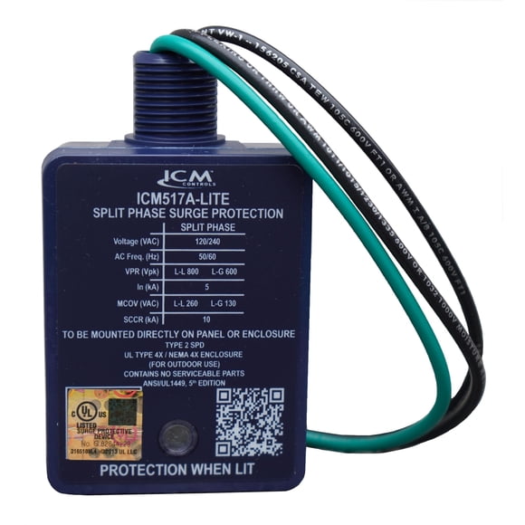Protector contra Sobretensiones ICM Controls ICM517A-Lite 60kA NEMA 4X