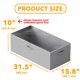 thumbnail image 3 of Caja de almacenamiento SpaceAid 80 cm, pack de 4, gris, para debajo de la cama, 3 of 7
