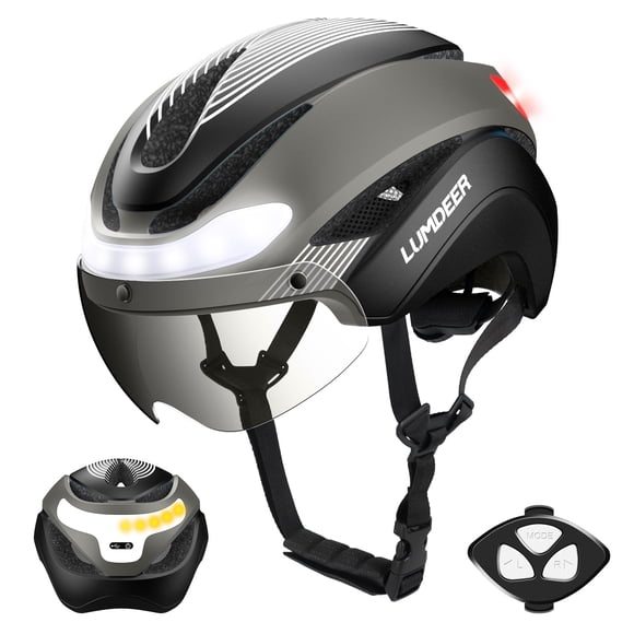 Casco inteligente para bicicleta eléctrica LUMDEER con intermitentes inalámbricos