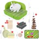 thumbnail image 2 of Inodoro con forma de conejo RUBYHOME de plástico para animales pequeños, 2 of 8