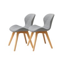 Habita2 Chile - Pack 2 Sillas Radar Wood Gris