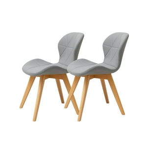 Habita2 Chile - Pack 2 Sillas Radar Wood Gris