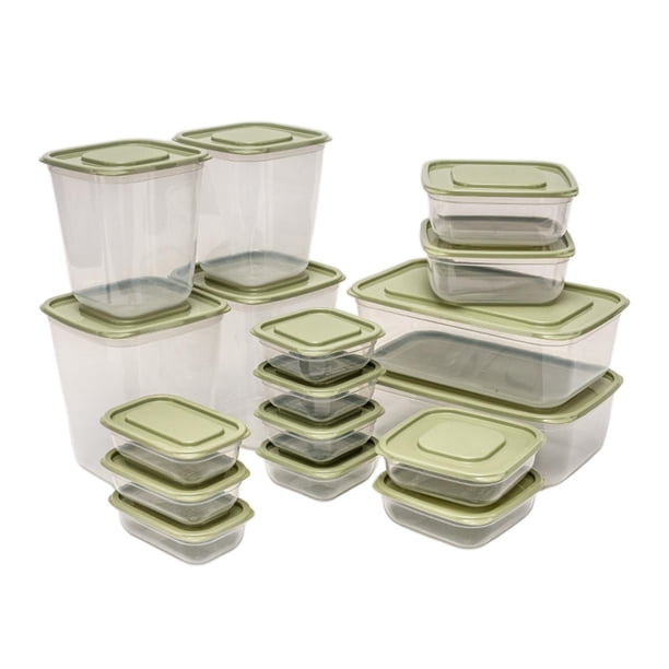 17x Cajas de pan Contenedor de pan Contenedor de almacenamiento PP Pan Bagel transparente Contenedores de pan con tapa Soporte de pan para mantener el Verde claro
