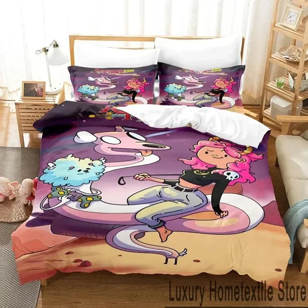 v198 Bed Sheets Cartoon The Dog Face Adventure Time Finn Jake Bedding Set Duvet Cover Bed Set Quilt Cover Pillowcase Comforter king Queen Size 3-Piece Bedding Set (1 Duvet Cover + 2 Pillow Shams) Bed