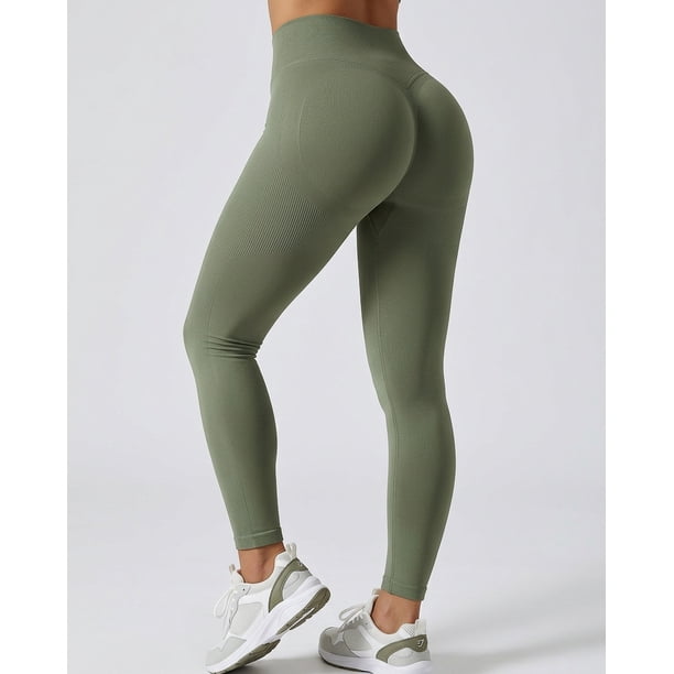 Calza Mujer Seamless Push Up Tiro Alto - YJ324