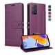 thumbnail image 1 of Premium Wallet Case for Xiaomi Redmi Note 11 Pro with Card Slots & Kickstand, Flip Cover Purple, 1 of 6