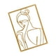 thumbnail image 2 of Metal Pared Arte Decoración Escultura Cuerpo Femenino Mujer Pared Arte Línea Dibujo Vista Trasera, 2 of 3