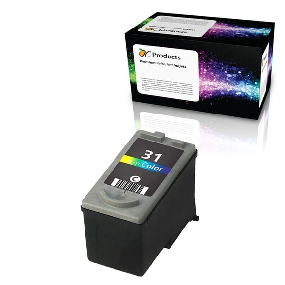 Cartucho de tinta negro remanufacturado OCProducts para Canon CL-31 iP2600