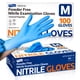thumbnail image 1 of Guantes de nitrilo para exámenes Supmedic Medical, 100 unidades (tamaño mediano), color azul, 1 of 6