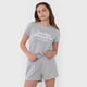 thumbnail image 3 of Pijama Mujer Corto Algodón Gris Corona, 3 of 5