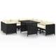 thumbnail image 1 of Conjunto De Jardín Lounge Casafoyer Poliratán 9 Piezas Negro, 1 of 3