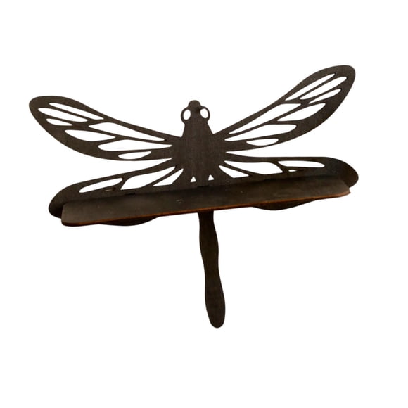 Estante de esquina de libélula, estante flotante decorativo, regalo, decoración artística, escultura de pared, multifuncional para sala de estar, ofic
