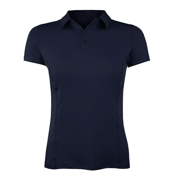 Polera Dry Fit Con Cuello Manga Corta Mujer