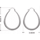 thumbnail image 3 of Aros Argollas Elegante De Plata 925 Mujer Regalo, 3 of 3