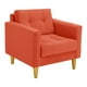 thumbnail image 2 of Sofa Retro 1c Felpa 01 Naranja, 2 of 6