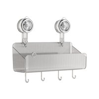 Bothyi - Estante De Almacenamiento Para Baño Con Ventosa, Versátil, Para Lavandería, Dormitorios, Granja, Transparente, 29,5X17Cm