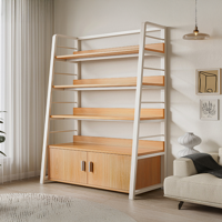 Tienda El Garage - Repisa Estanteria Madera Modelo Roma 4 Niveles 180*140*35 2 Puertas Xp 2