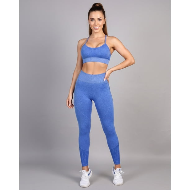 Conjunto Deportivo Mujer Calza Push Up y Peto Gym