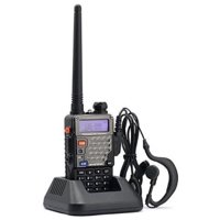 Baofeng - Radio Transmisor Walkie Talkie Negro Uhf-Uv 5Re