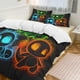 thumbnail image 2 of Pikachu 3 Piece Sets Full/Queen Size - Reversible Microfiber Quilts with Shams Soft Lightweight Bedspread Coverlet Comforter for All Season Bed Sheets, 2 of 4