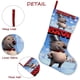 thumbnail image 5 of Día de la Marmota Tema: Calcetines de Navidad, fino lino blanco para colgar en escaleras y chimenea, decoración navideña para el hogar, regalo de Navidad.54cm×38cm, 5 of 5