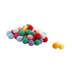 Bothyi - 100 Bolas De Lana Redondas Y Coloridas Hechas A Mano Para Manualidades Y Decoración Del Hogar.