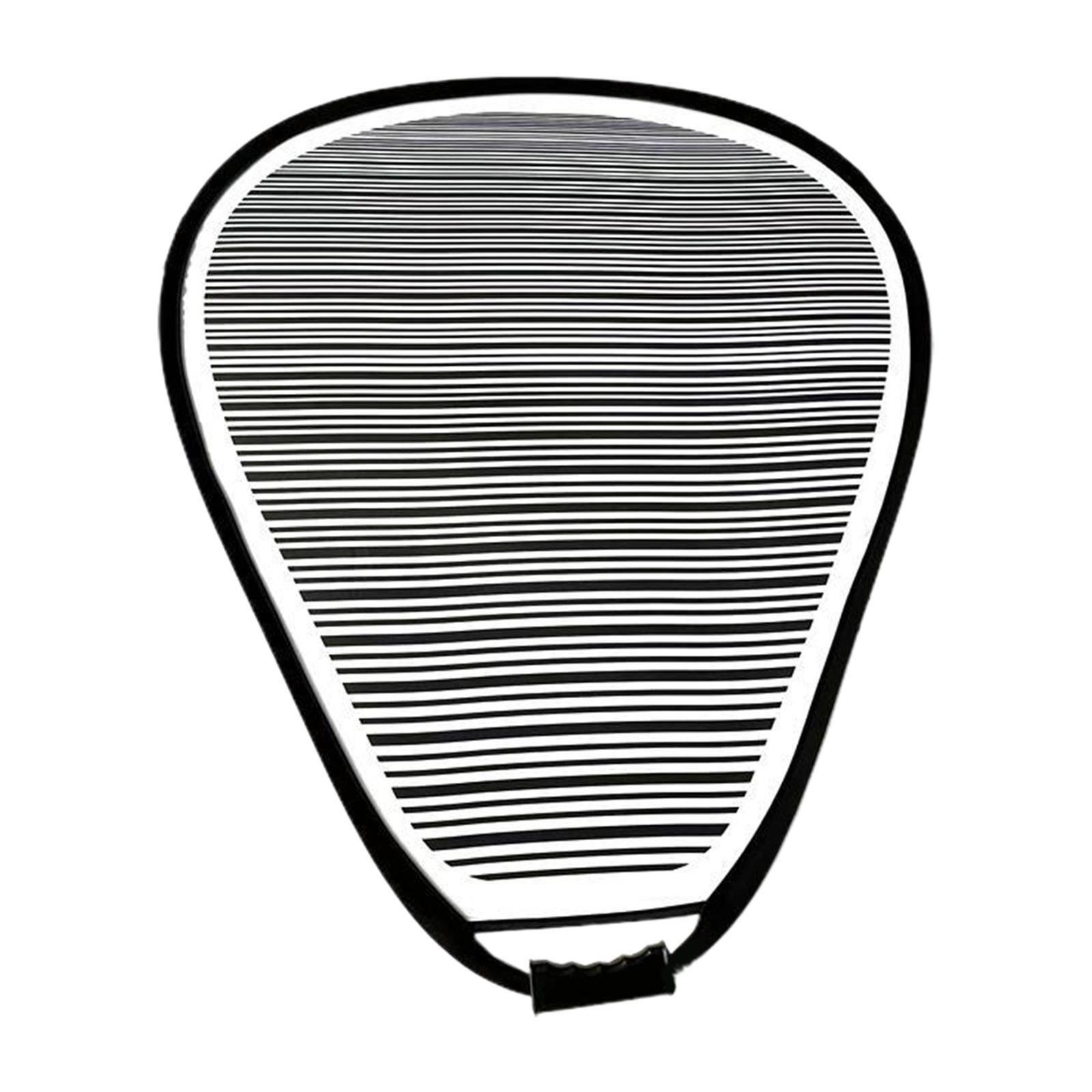 Ioensy - Tablero Reflector De Abolladuras, Tablero De Abolladuras Rayado Forrado Plegable Para Eliminación De Abolladuras En Forma De Pera