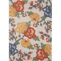 Alfombra Kas Rugs Calla 6937 Ivory Para Interiores Y Exteriores, 100% Polipropileno