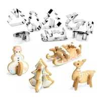 Genérico - Cortador Galletas Cortador De Galleta Arbol Reno Trineo